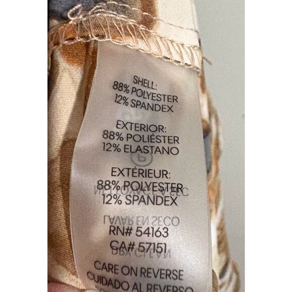 Calvin Klein Sleeveless Self Tie V-Neck Leopard Print Dress Plus Size 18W - Picture 7 of 7